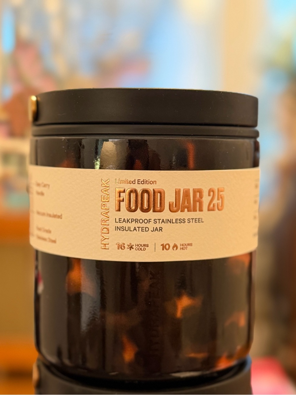Limited edition Hydrapeak Food Jar & Tumbler Set - Black/Brown. Brand new - Picture 4 of 7
